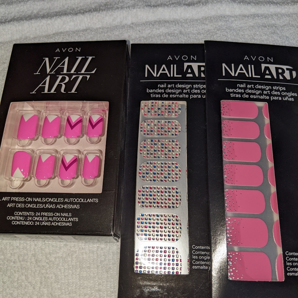 Avon bundle of 3 nail art sets